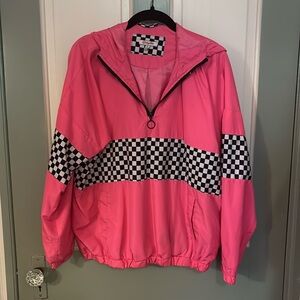 neon 80s hooded windbreaker